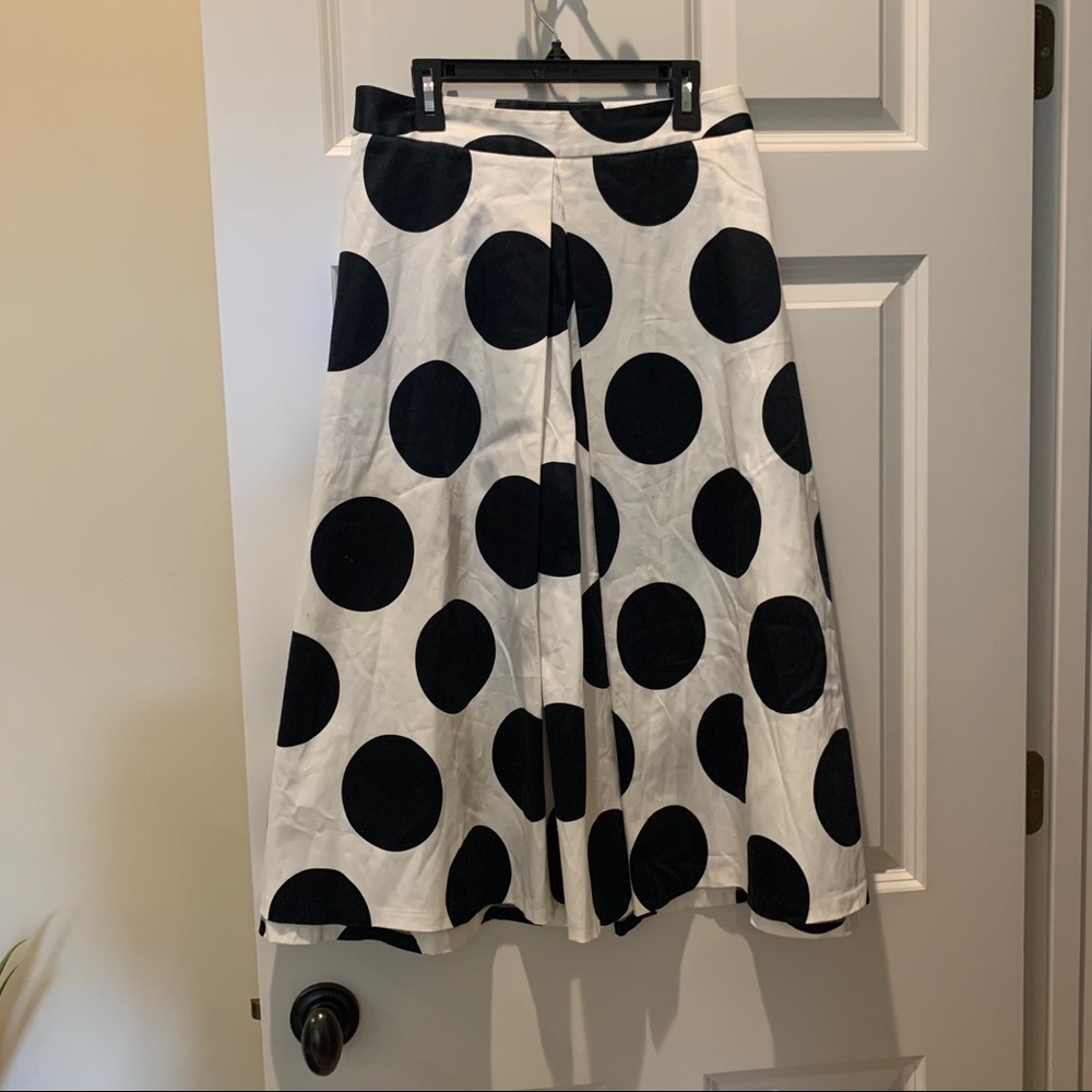 New Lane Bryant Black & white Polka Dot Skirt 24